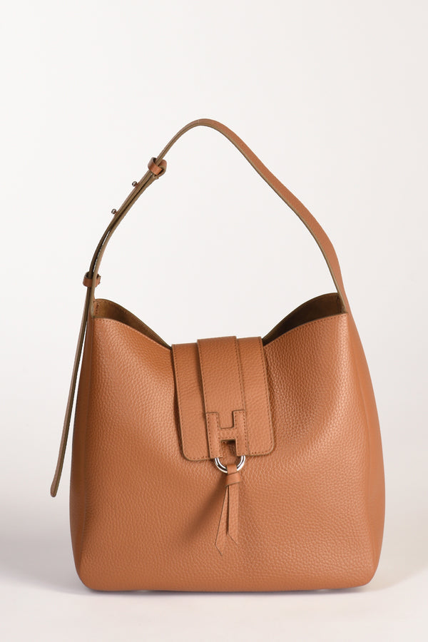 Hogan Borsa Hobo Beige Cuoio Donna