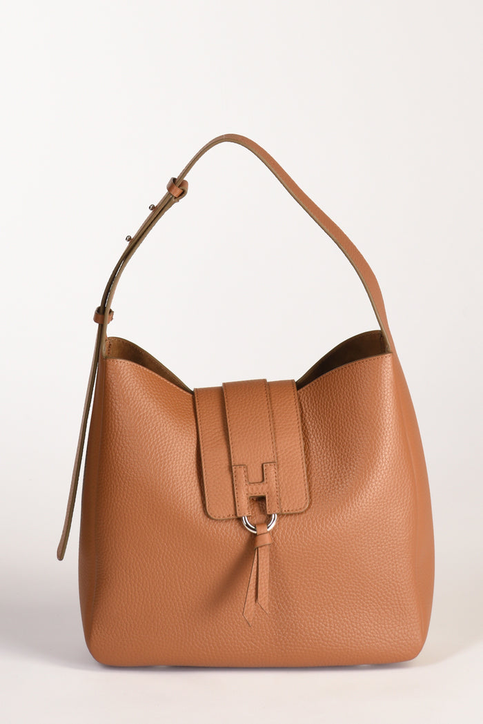 Hogan Borsa Hobo Beige Cuoio Donna - 1