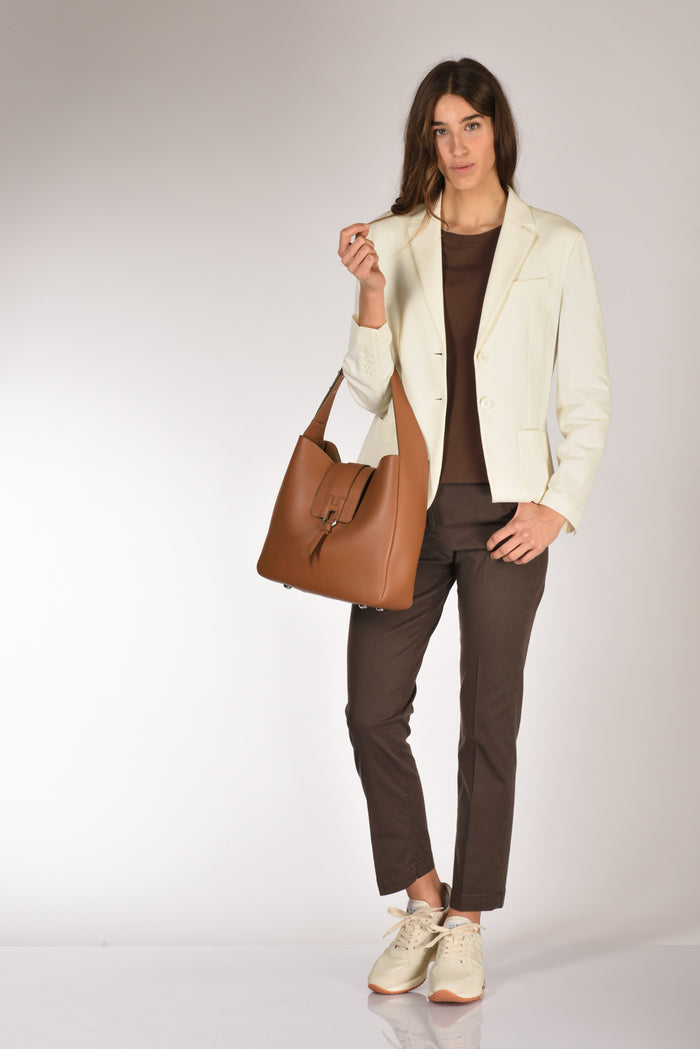 Hogan Borsa Hobo Beige Cuoio Donna - 2