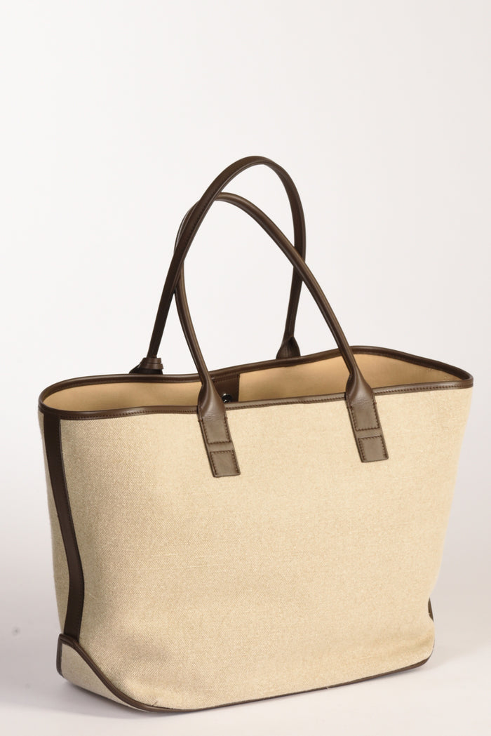 Hogan Borsa Shopping Beige/marrone Donna - 5