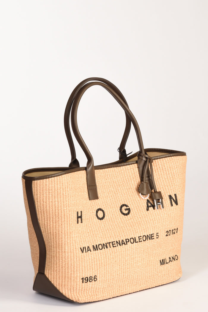 Hogan Borsa Shopping Beige Donna - 3