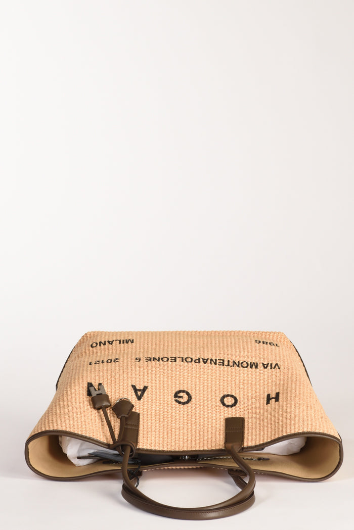 Hogan Borsa Shopping Beige Donna - 5