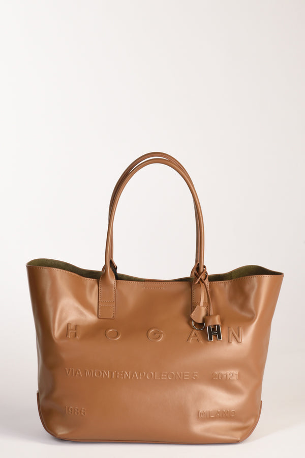 Hogan Borsa Shopping Marrone Donna