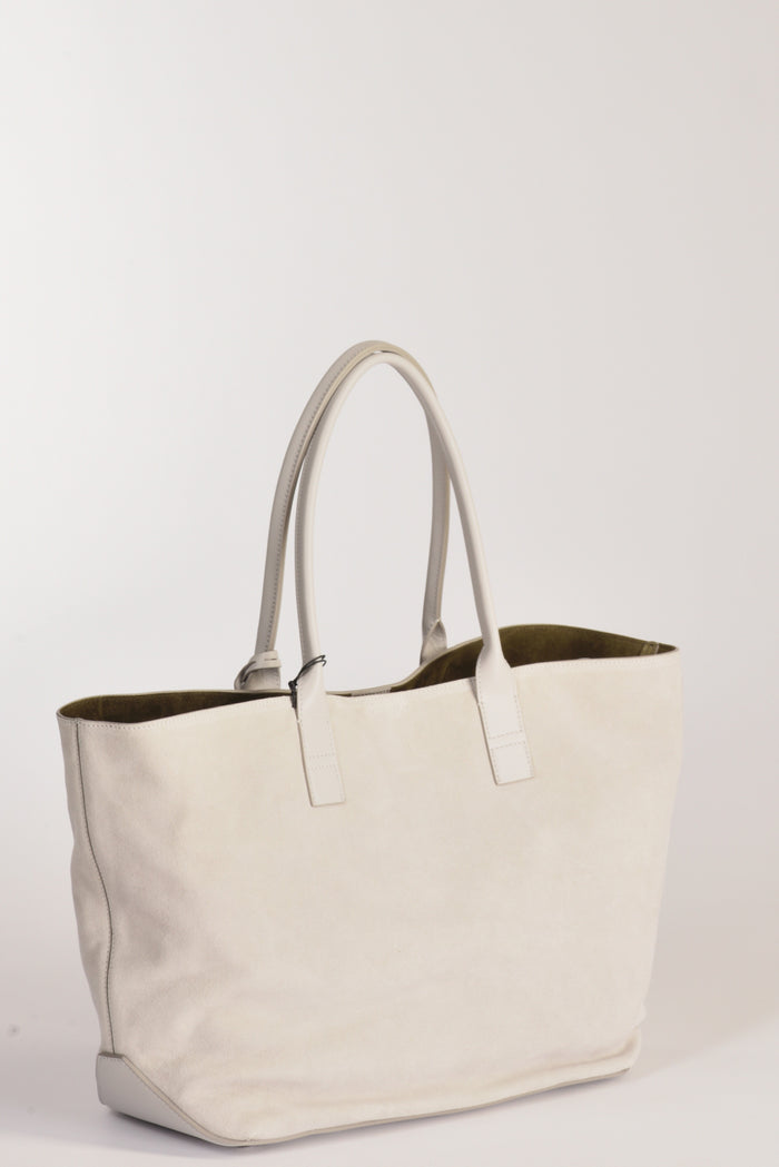 Hogan Borsa Shopping Grigio Tortora Donna - 4