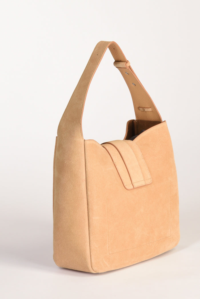 Hogan Borsa Hobo Beige Scuro Donna - 4