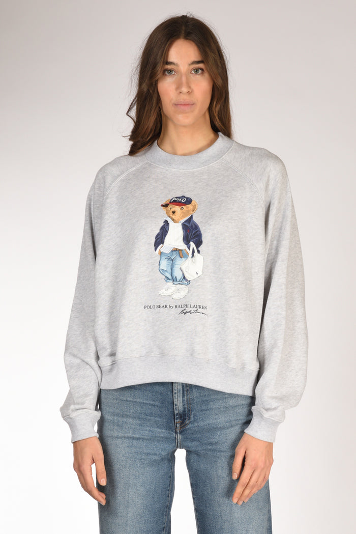 Polo Ralph Lauren Felpa Orso Grigio Donna - 2
