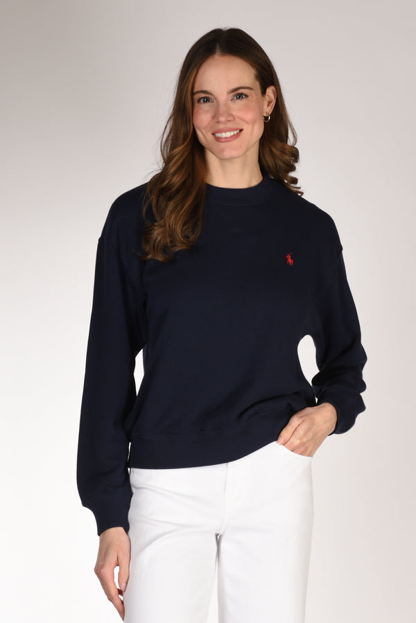 Polo Ralph Lauren Felpa Girocollo Blu Donna