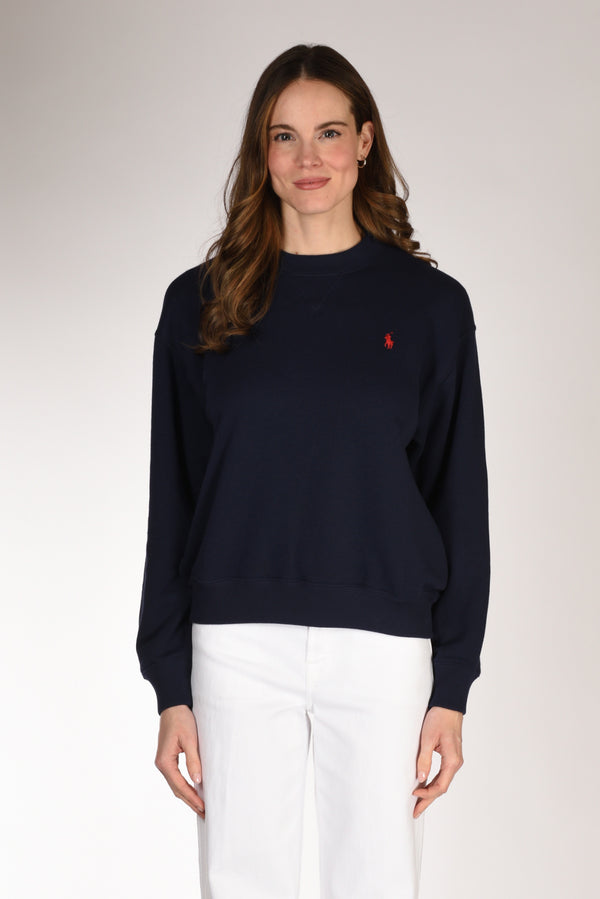 Polo Ralph Lauren Felpa Girocollo Blu Donna-2