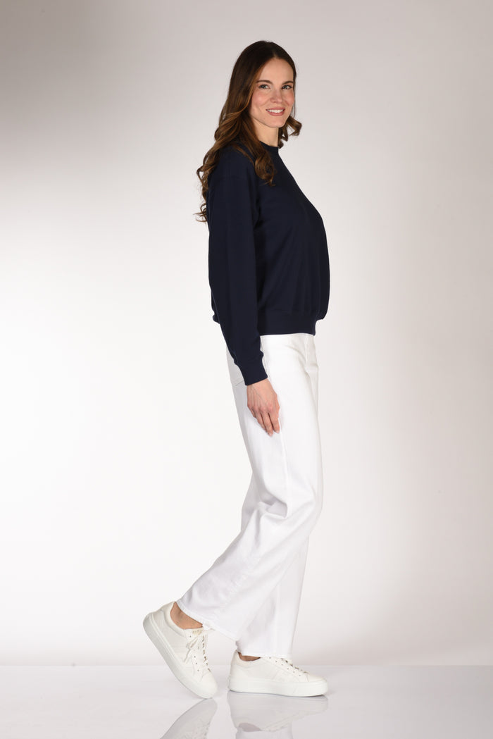 Polo Ralph Lauren Felpa Girocollo Blu Donna - 4