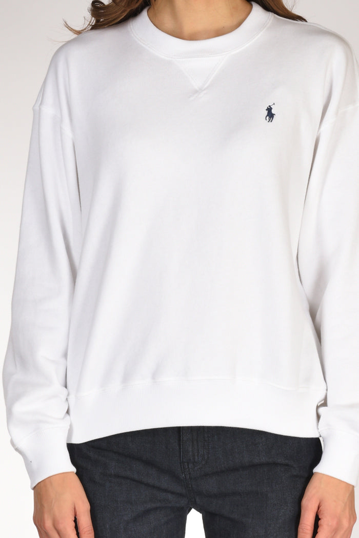 Polo Ralph Lauren Felpa Girocollo Bianco Donna - 3