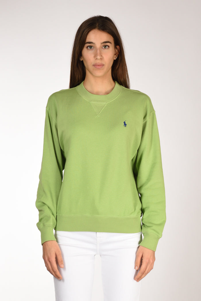 Polo Ralph Lauren Felpa Girocollo Verde Chiaro Donna - 2