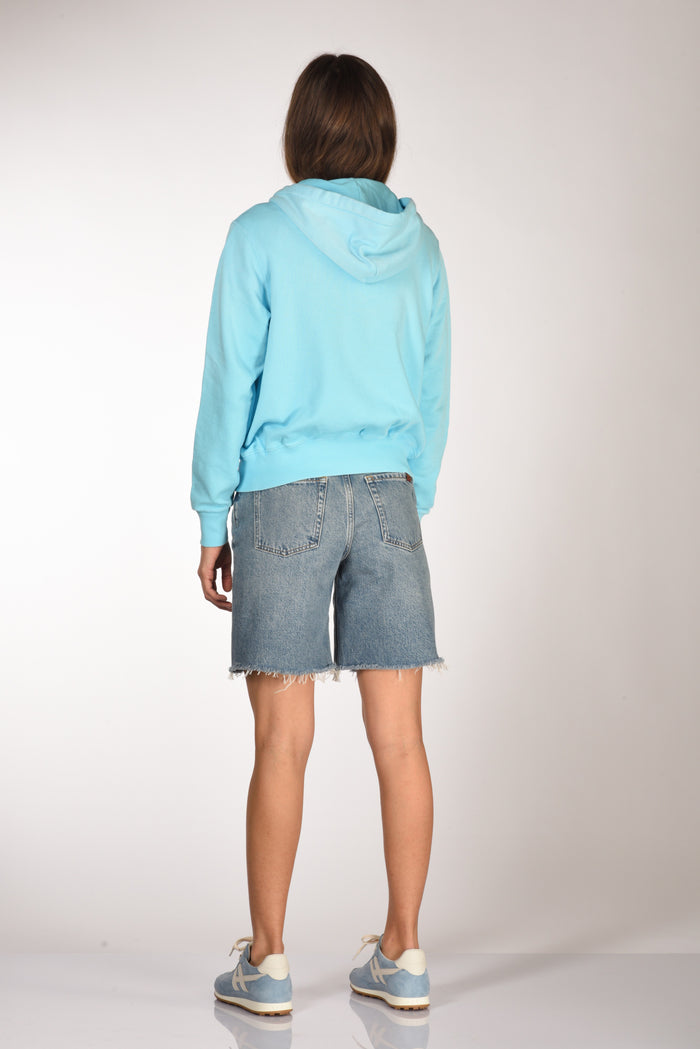 Polo Ralph Lauren Felpa Zip Azzurro Donna - 5