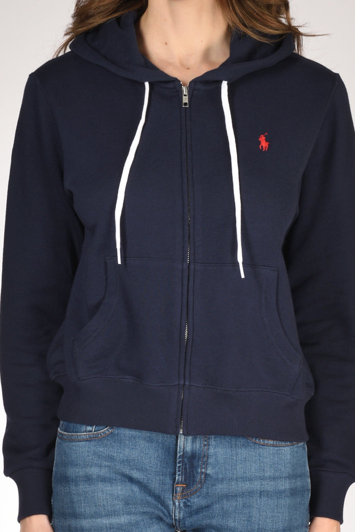 Polo Ralph Lauren Felpa Zip Blu Donna - 3