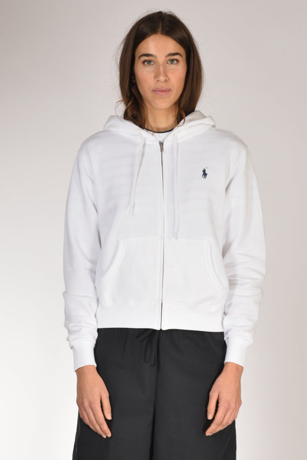 Polo Ralph Lauren Felpa Zip Bianco Donna-2