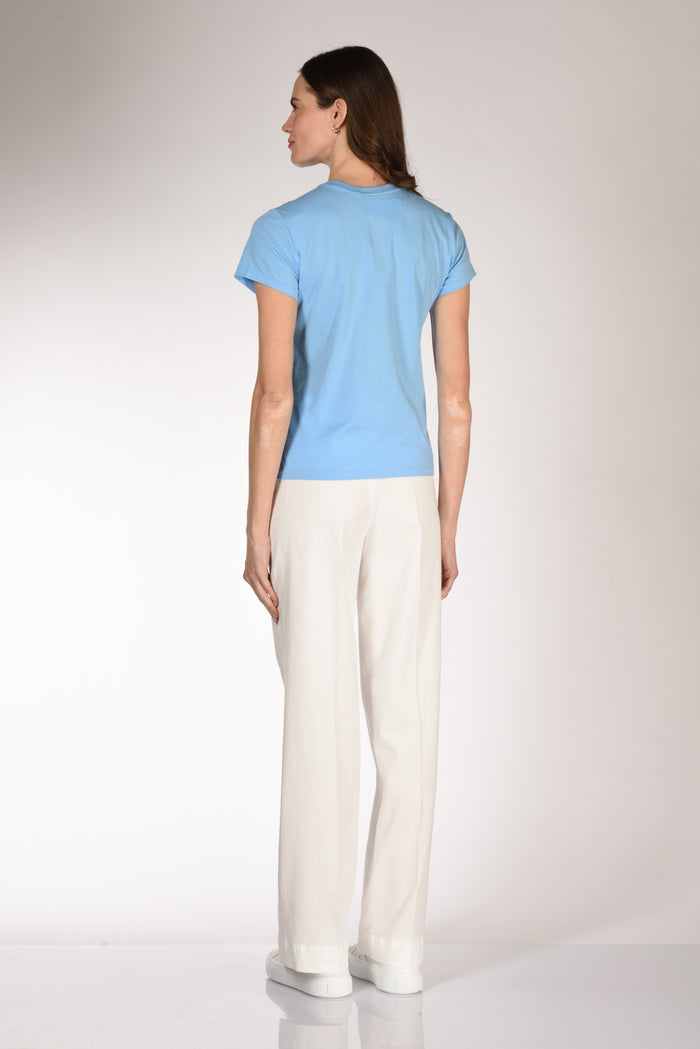 Polo Ralph Lauren Tshirt M. Corta Azzurro Donna - 5