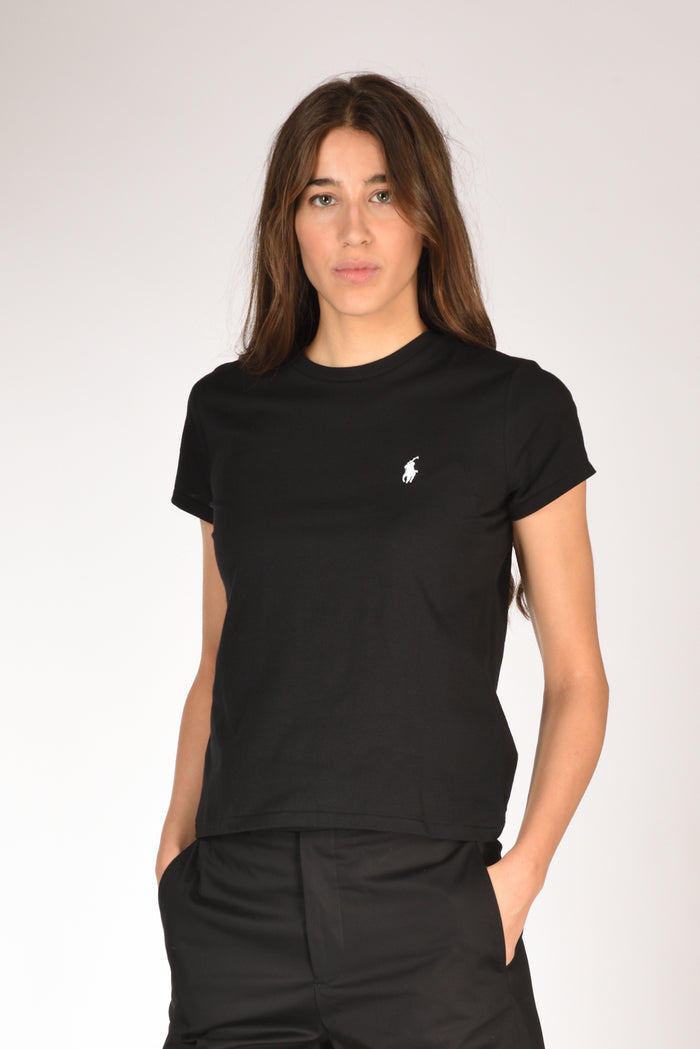 Polo Ralph Lauren Tshirt M. Corta Nero Donna - 1