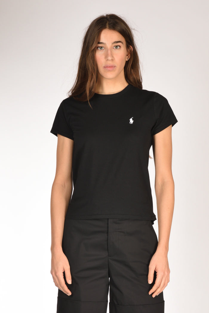 Polo Ralph Lauren Tshirt M. Corta Nero Donna - 2