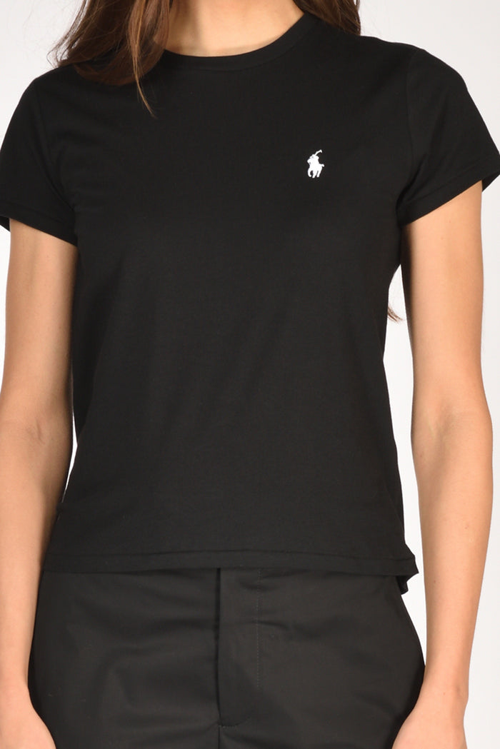 Polo Ralph Lauren Tshirt M. Corta Nero Donna - 3