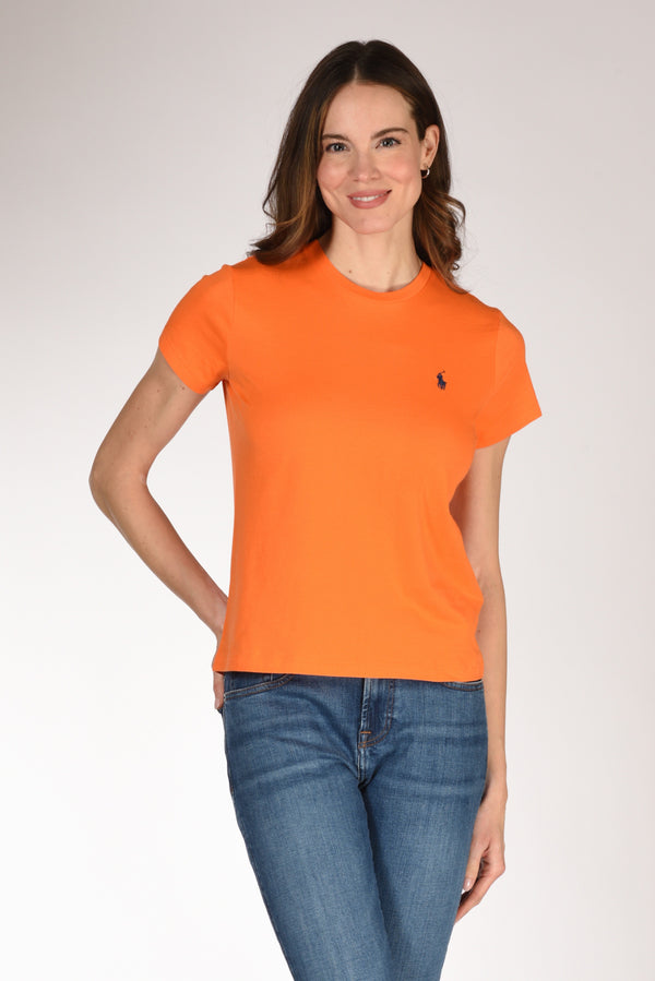 Polo Ralph Lauren Tshirt M. Corta Arancio Donna