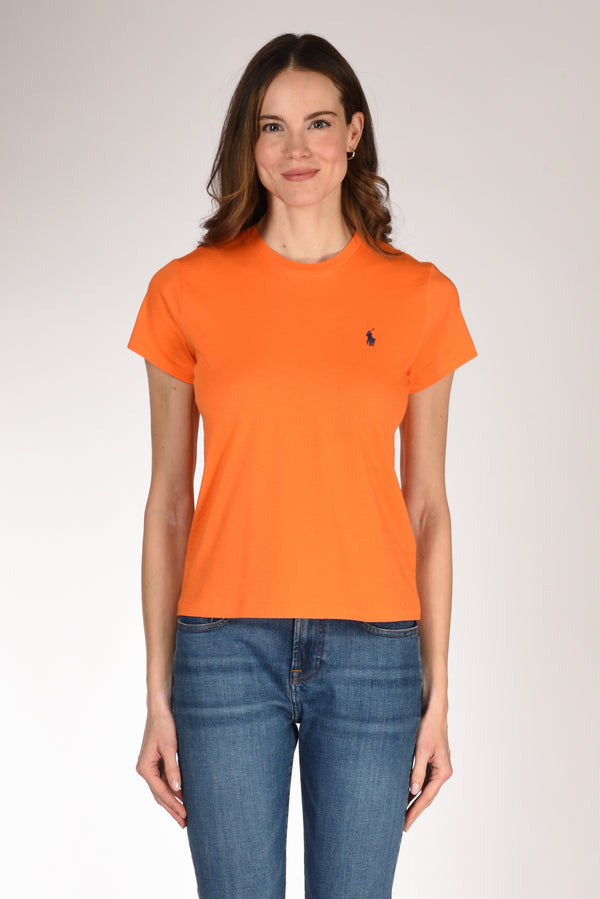 Polo Ralph Lauren Tshirt M. Corta Arancio Donna-2