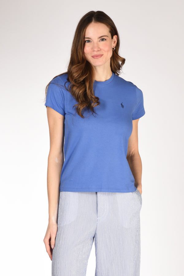 Polo Ralph Lauren Tshirt M. Corta Azzurro Scuro Donna
