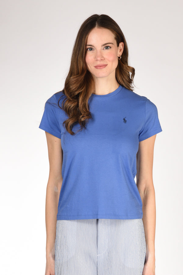 Polo Ralph Lauren Tshirt M. Corta Azzurro Scuro Donna-2