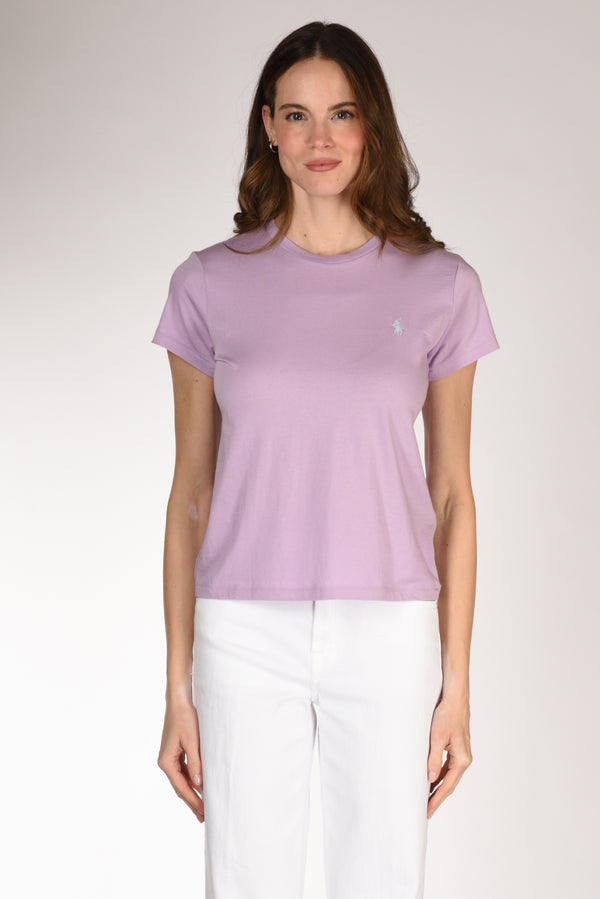 Polo Ralph Lauren Tshirt M. Corta Viola Chiaro Donna-2
