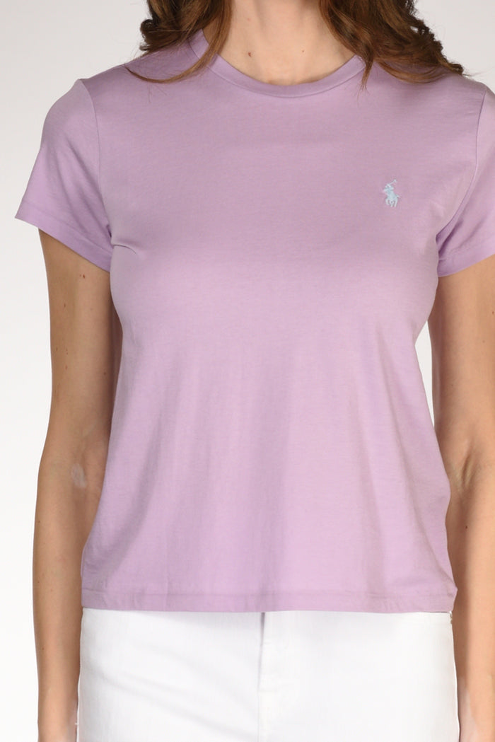 Polo Ralph Lauren Tshirt M. Corta Viola Chiaro Donna - 3