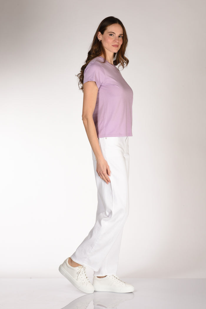 Polo Ralph Lauren Tshirt M. Corta Viola Chiaro Donna - 4