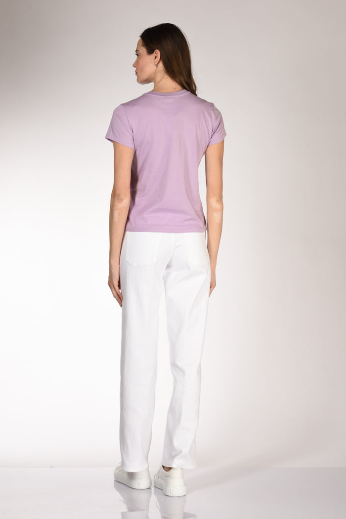 Polo Ralph Lauren Tshirt M. Corta Viola Chiaro Donna - 5