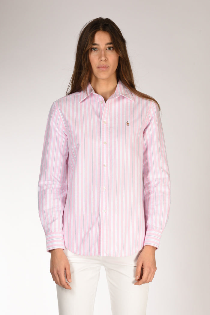 Polo Ralph Lauren Camicia Rigata Rosa/blu Donna - 2