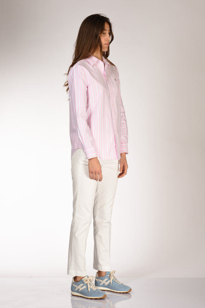 Polo Ralph Lauren Camicia Rigata Rosa/blu Donna - 4