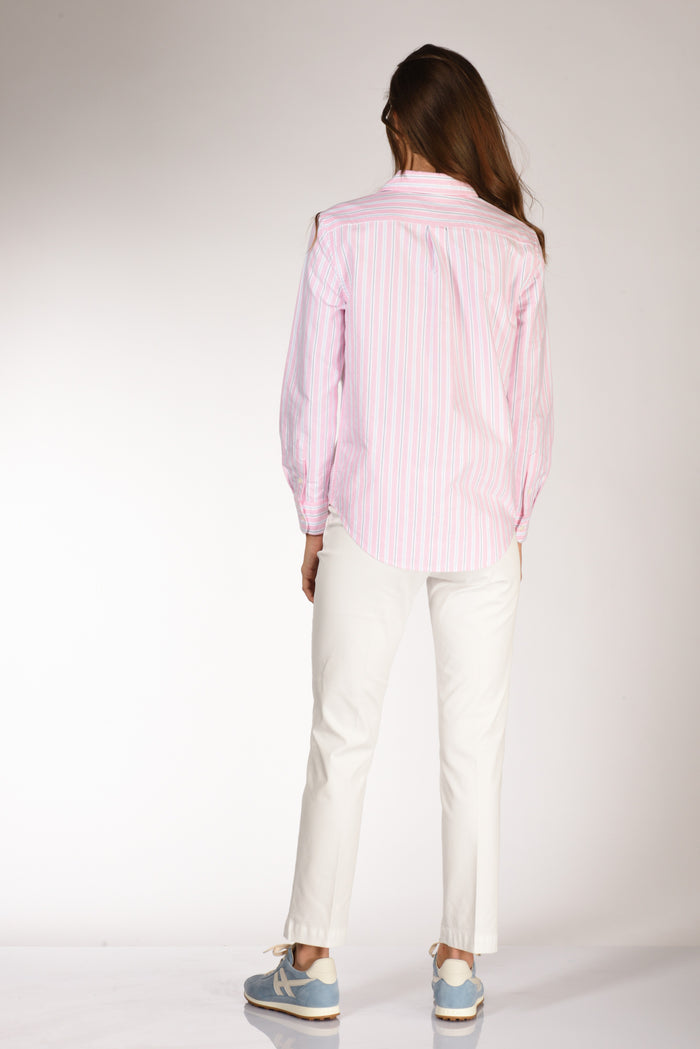 Polo Ralph Lauren Camicia Rigata Rosa/blu Donna - 5
