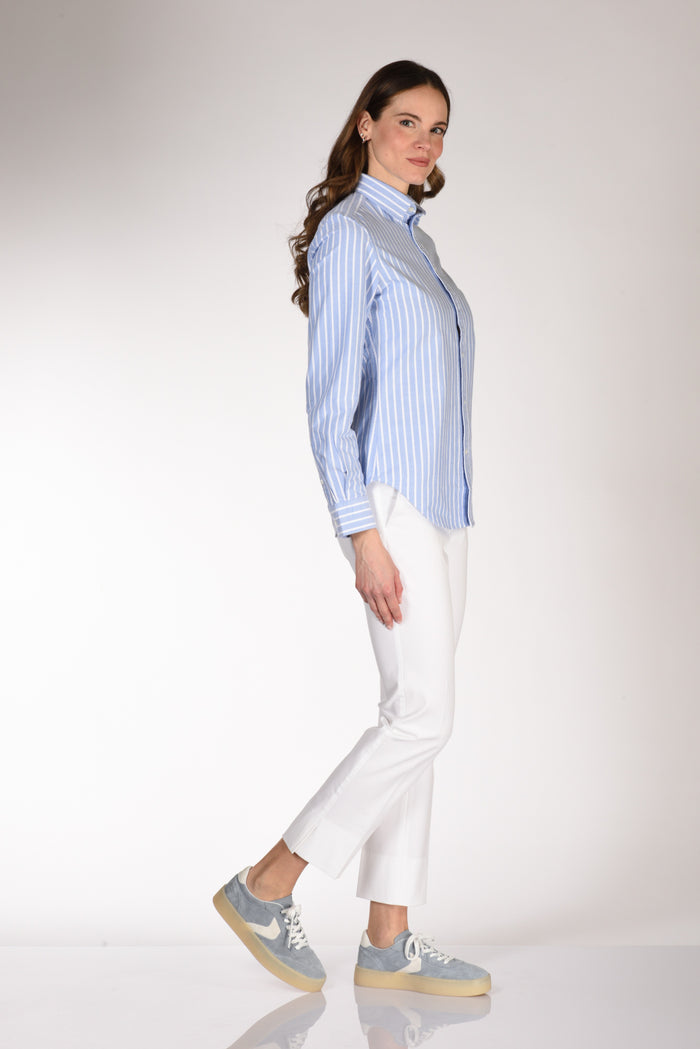 Polo Ralph Lauren Camicia Rigata Azzurro/bianco Donna - 4