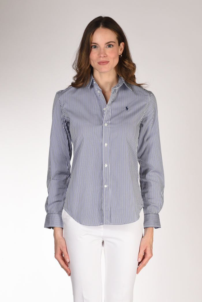 Polo Ralph Lauren Camicia Rigata Bianco/blu Donna - 2