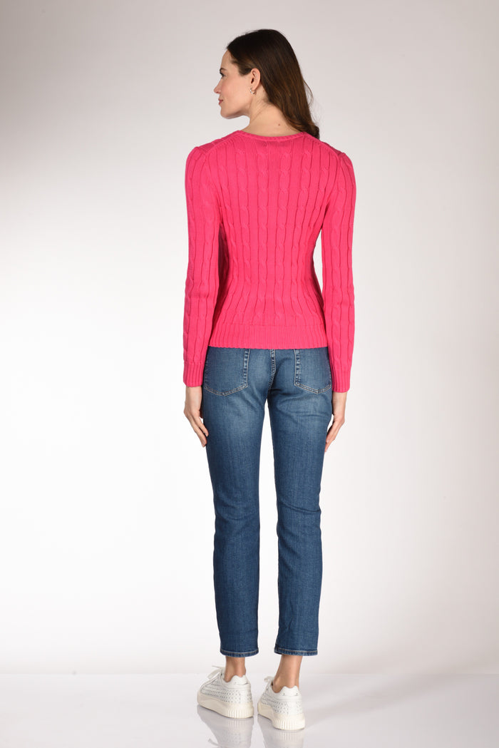 Polo Ralph Lauren Maglia Treccia Fucsia Donna - 5