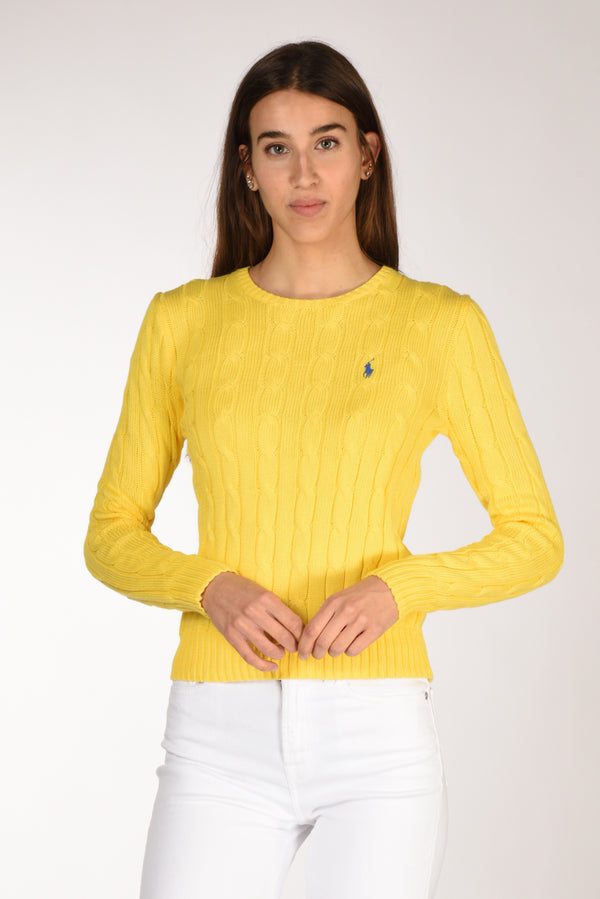 Polo Ralph Lauren Maglia Treccia Giallo Donna