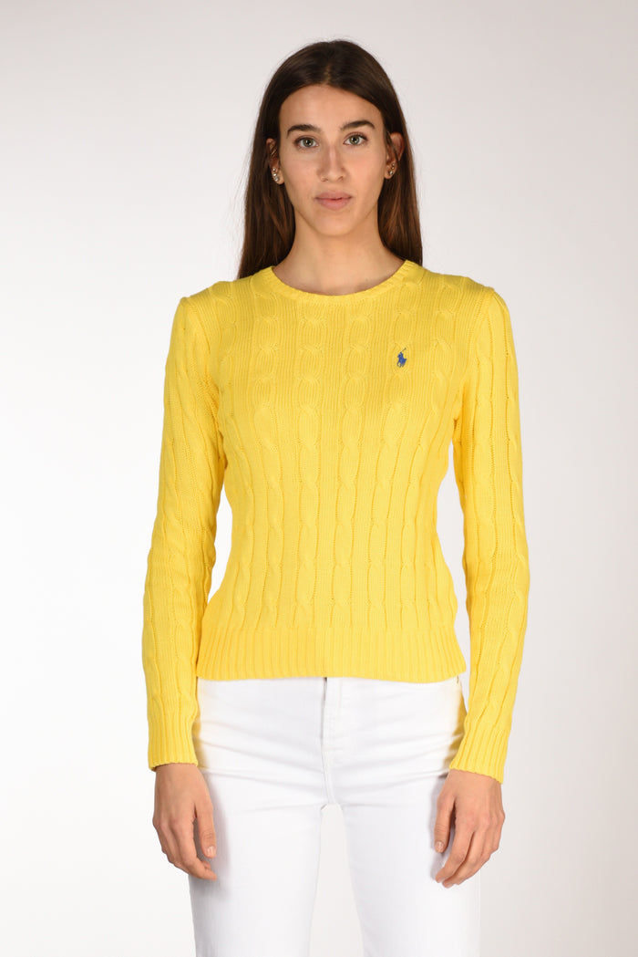 Polo Ralph Lauren Maglia Treccia Giallo Donna - 2