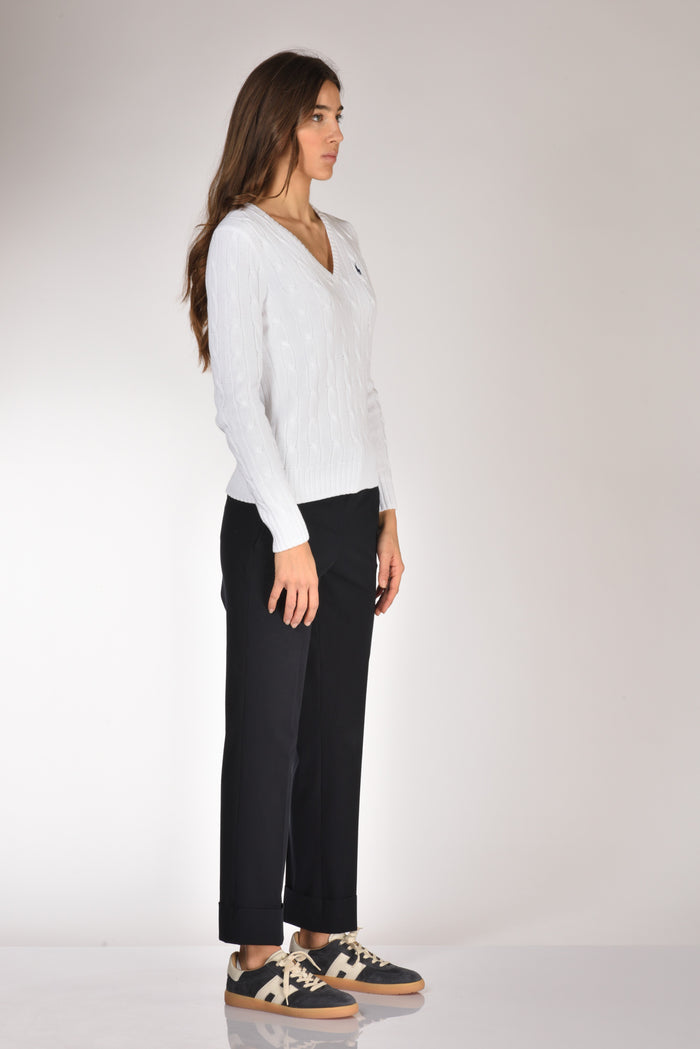 Polo Ralph Lauren Maglia V Bianco Donna - 4