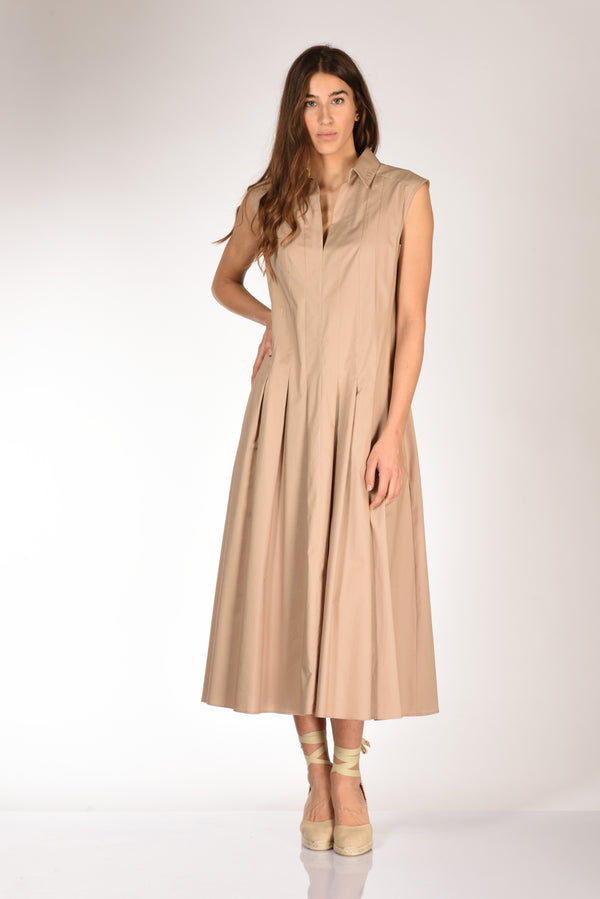 Fay Abito Smanicato Beige Scuro Donna
