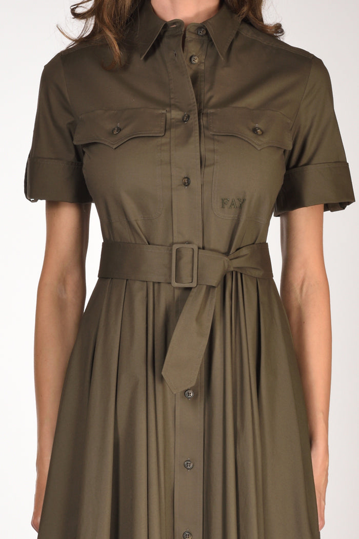 Fay Abito Chemisier Verde Donna - 3