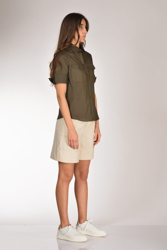 Fay Camicia Tasche Verde Donna - 4