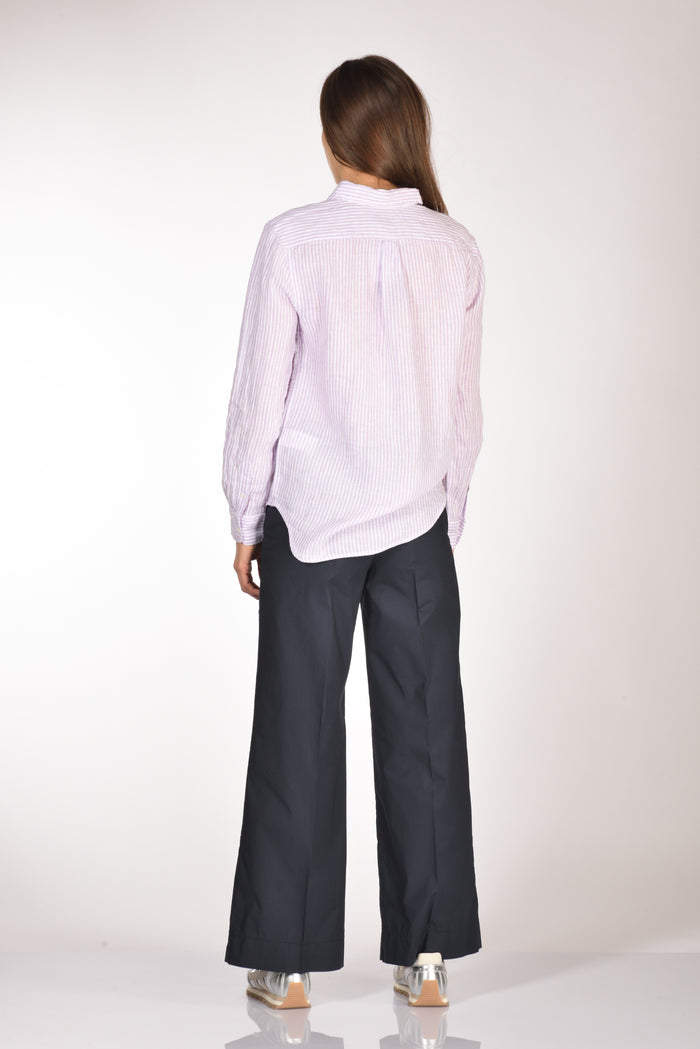 Polo Ralph Lauren Camicia Rigata Viola/bianco Donna - 5