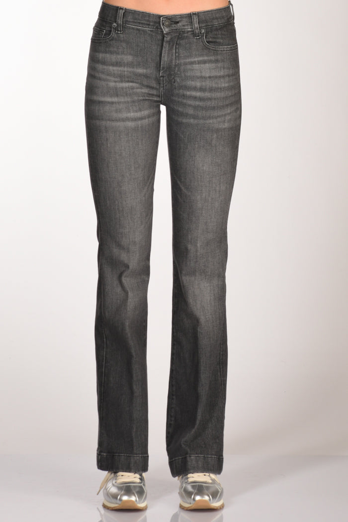 7 For All Mankind Jeans Dojo Grigio Scuro Donna - 3