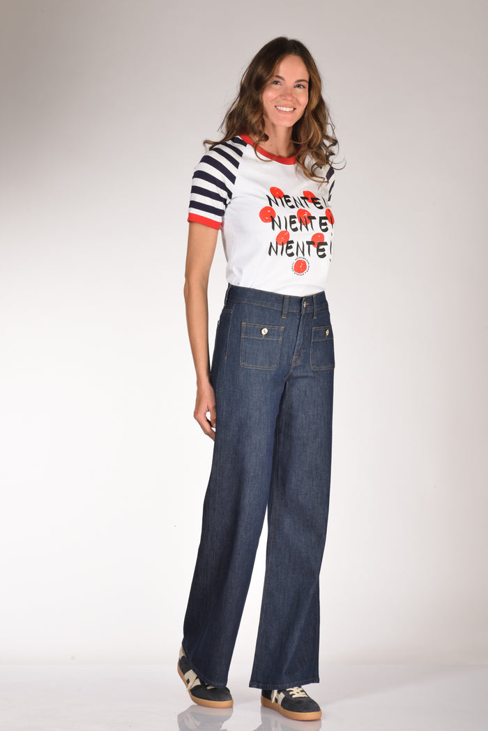 7 For All Mankind Jeans Lotta Blu Scuro Donna - 2