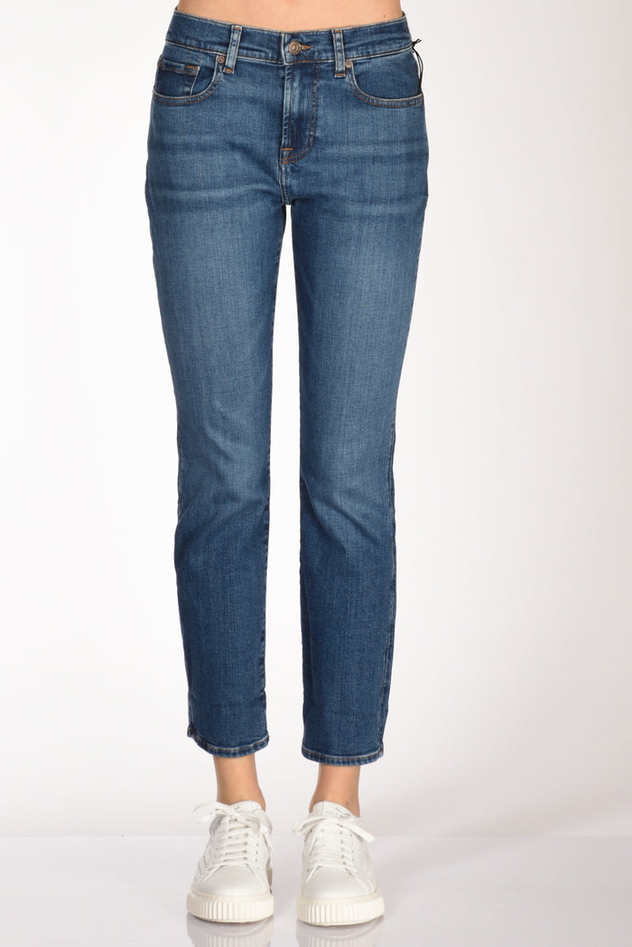 7 For All Mankind Jeans Relaxed Blu Donna - 3