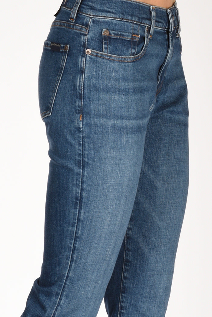 7 For All Mankind Jeans Relaxed Blu Donna - 4