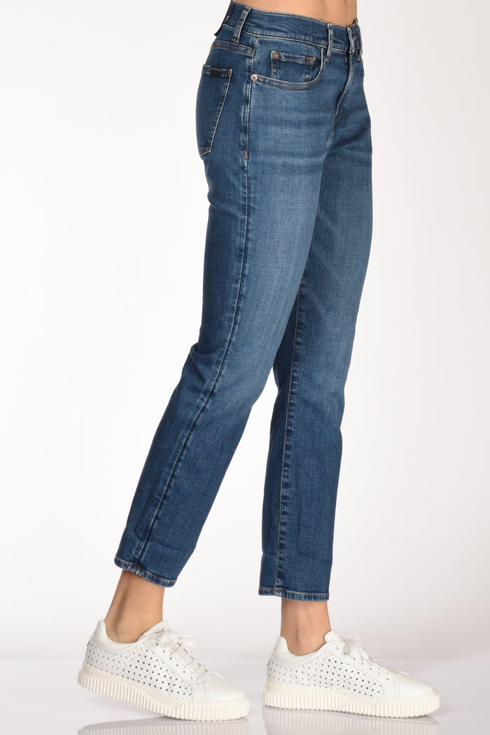 7 For All Mankind Jeans Relaxed Blu Donna - 5