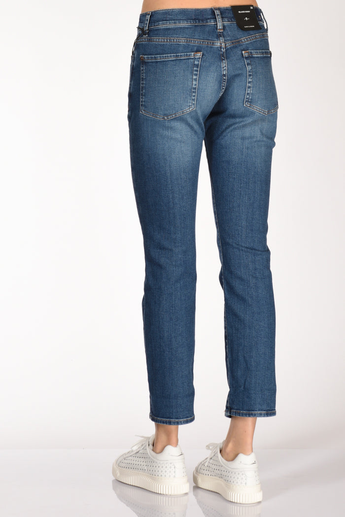 7 For All Mankind Jeans Relaxed Blu Donna - 6