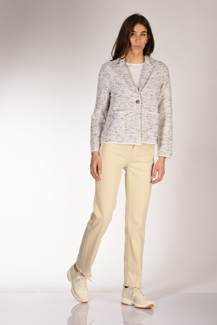 7 For All Mankind Jeans Calie Beige Chiaro Donna - 2